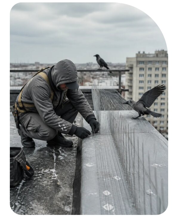 Защита от ворон под ключ в Екатеринбурге по цене от 5125 р. | Сенат-Ктр